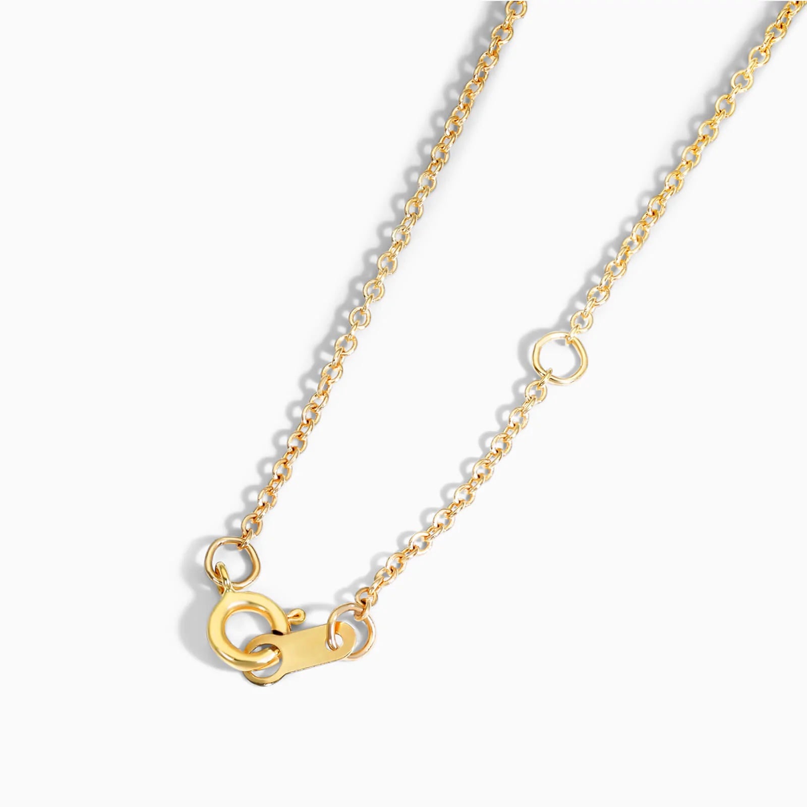 Colar Feminina Corrente em Ouro Amarelo 18k Pingente de Argola