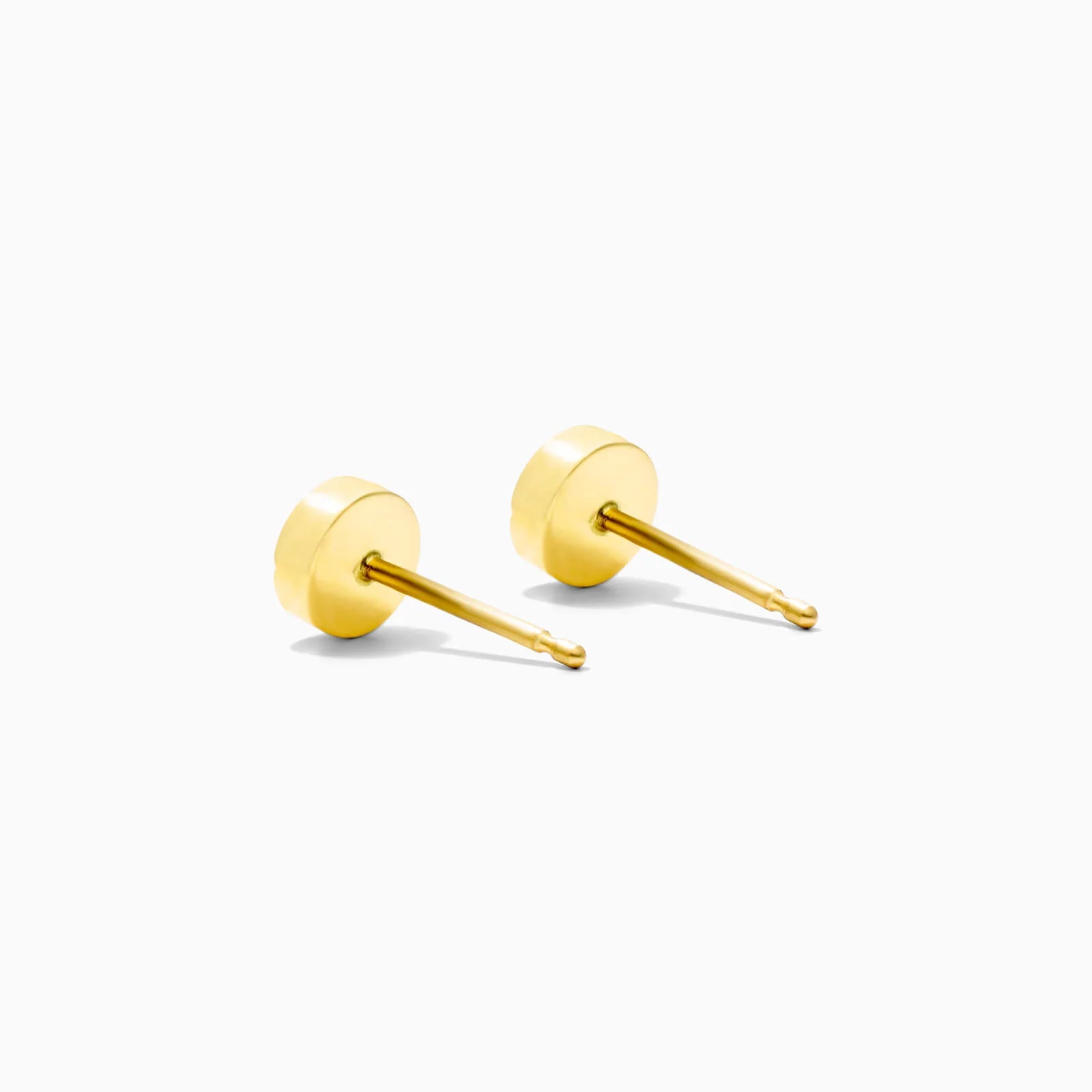 Brinco Disco de Ouro Amarelo 18k De Luxo