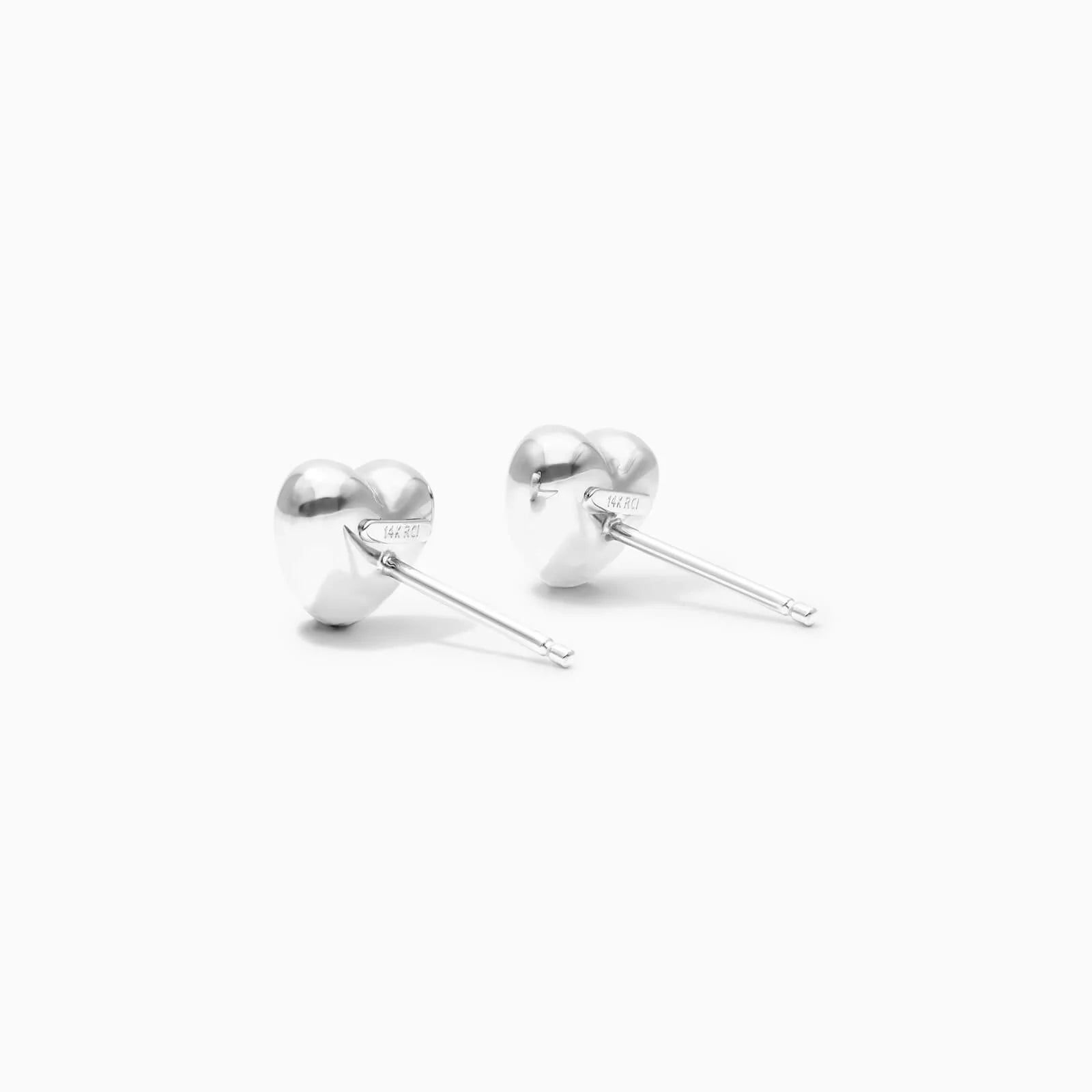 Brinco de Ouro 18k Feminino De Coração