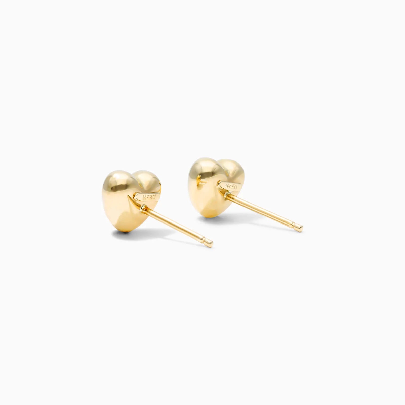 Brinco de Ouro 18k Feminino De Coração