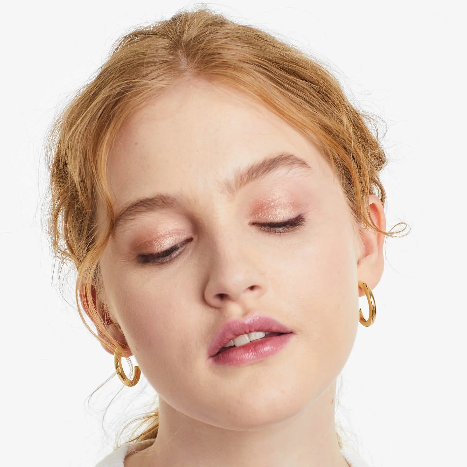 Brinco de Ouro 18k Feminino De Argola Aberta
