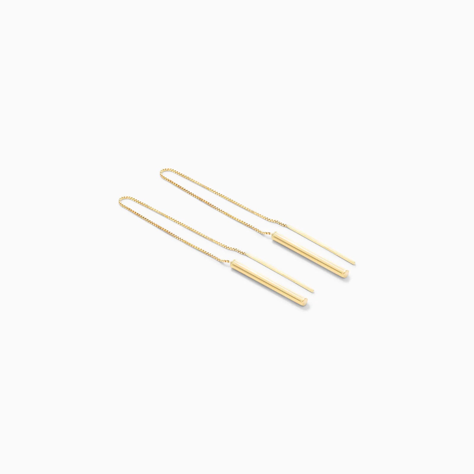 Brinco de Rosca em Barra de Ouro 18k Feminino Luxo