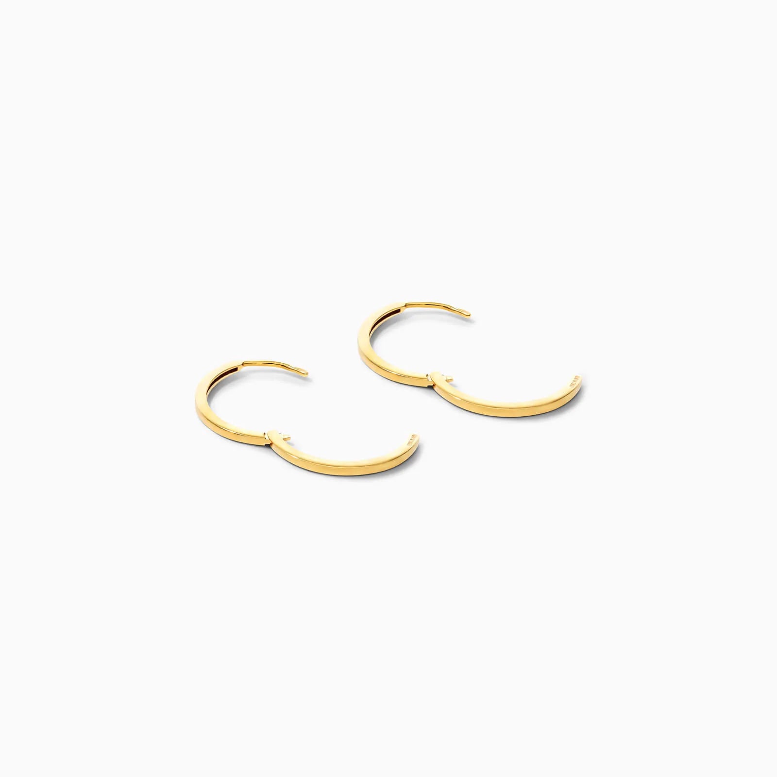 Brinco de Argola em Ouro 18k Circle Feminino Luxo