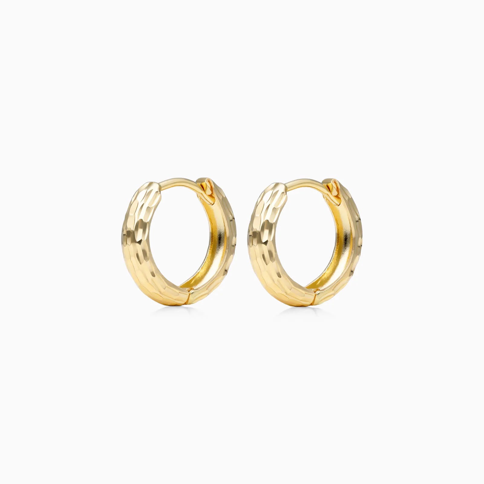 Brinco de Argola Huggie em Ouro 18k Feminino Luxo