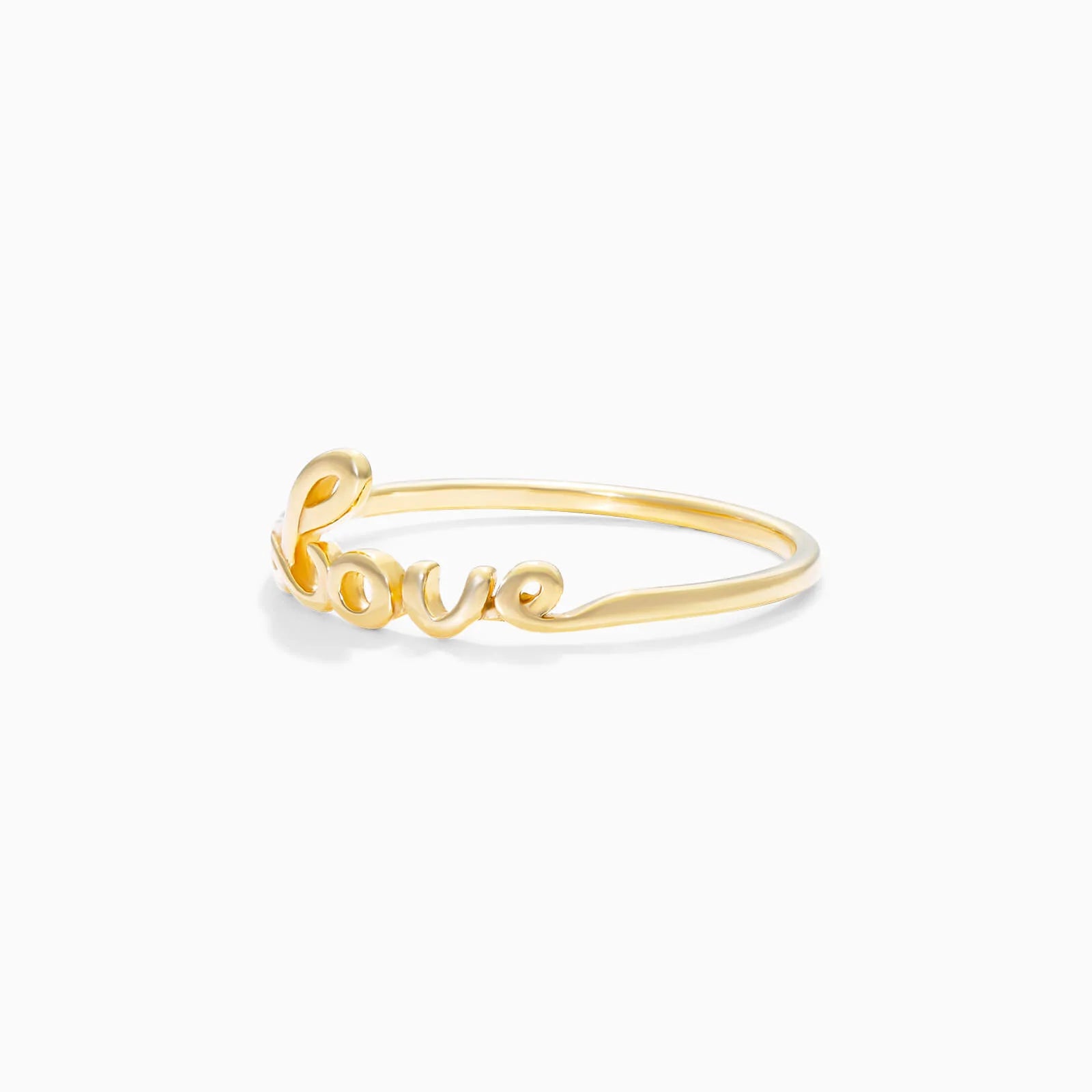 Anel De Ouro 18k Luxo Delicado LOVE