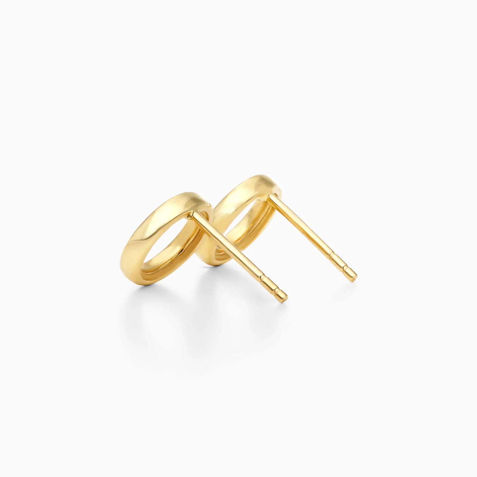 Brincos de Ouro 18k Circulos Aberto Luxo