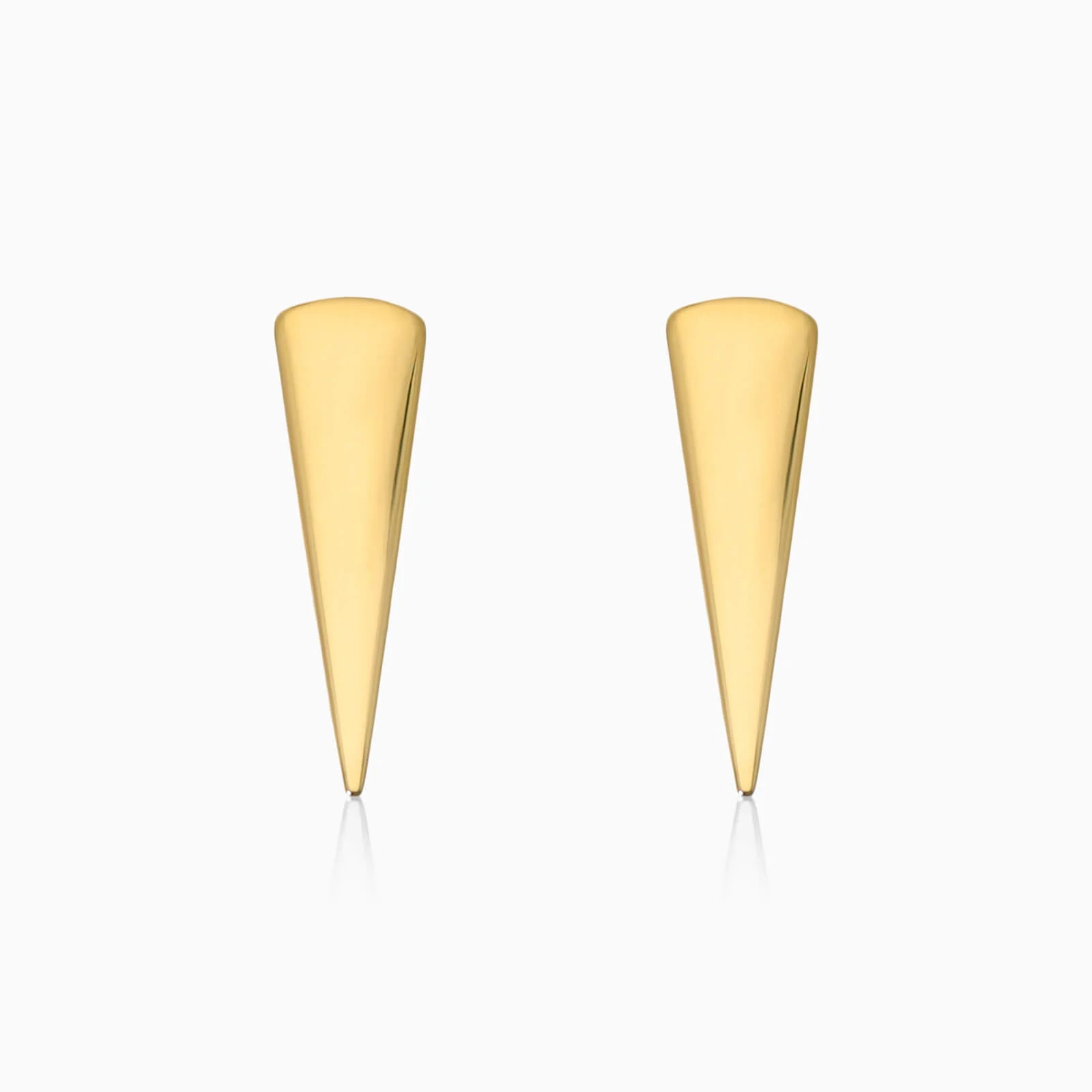 Brinco Triangulo de Ouro 18k de Luxo