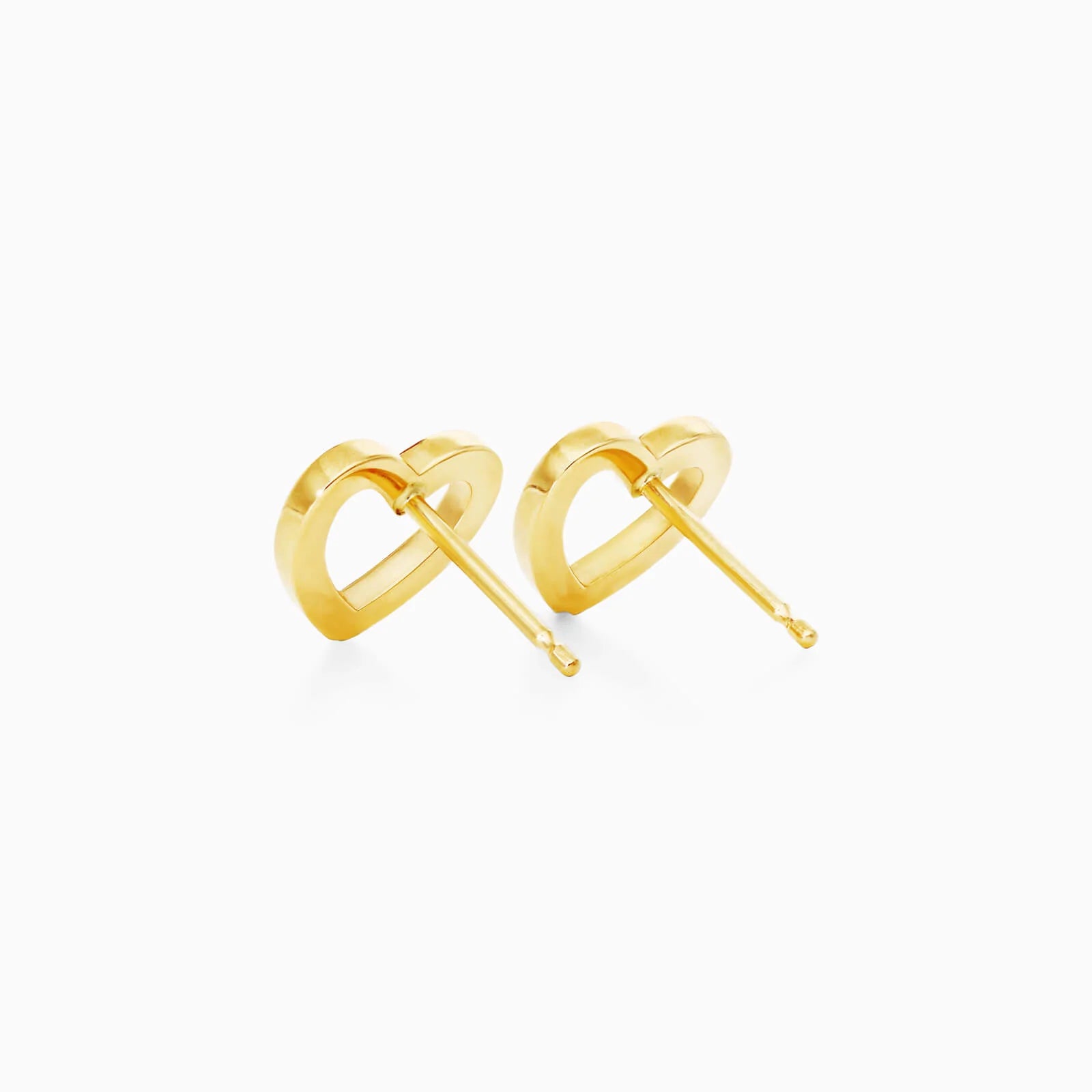 Brinco Coraçao de Ouro 18k Aberto Delicado