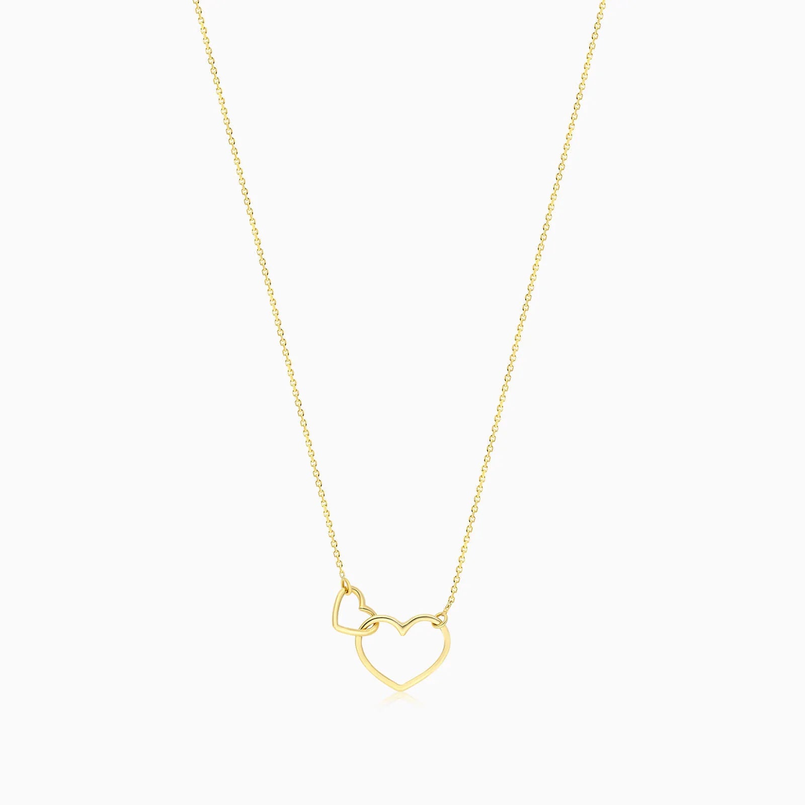Corrente de Ouro Feminina 18k C/ Pingente Love Fios de Coraçao