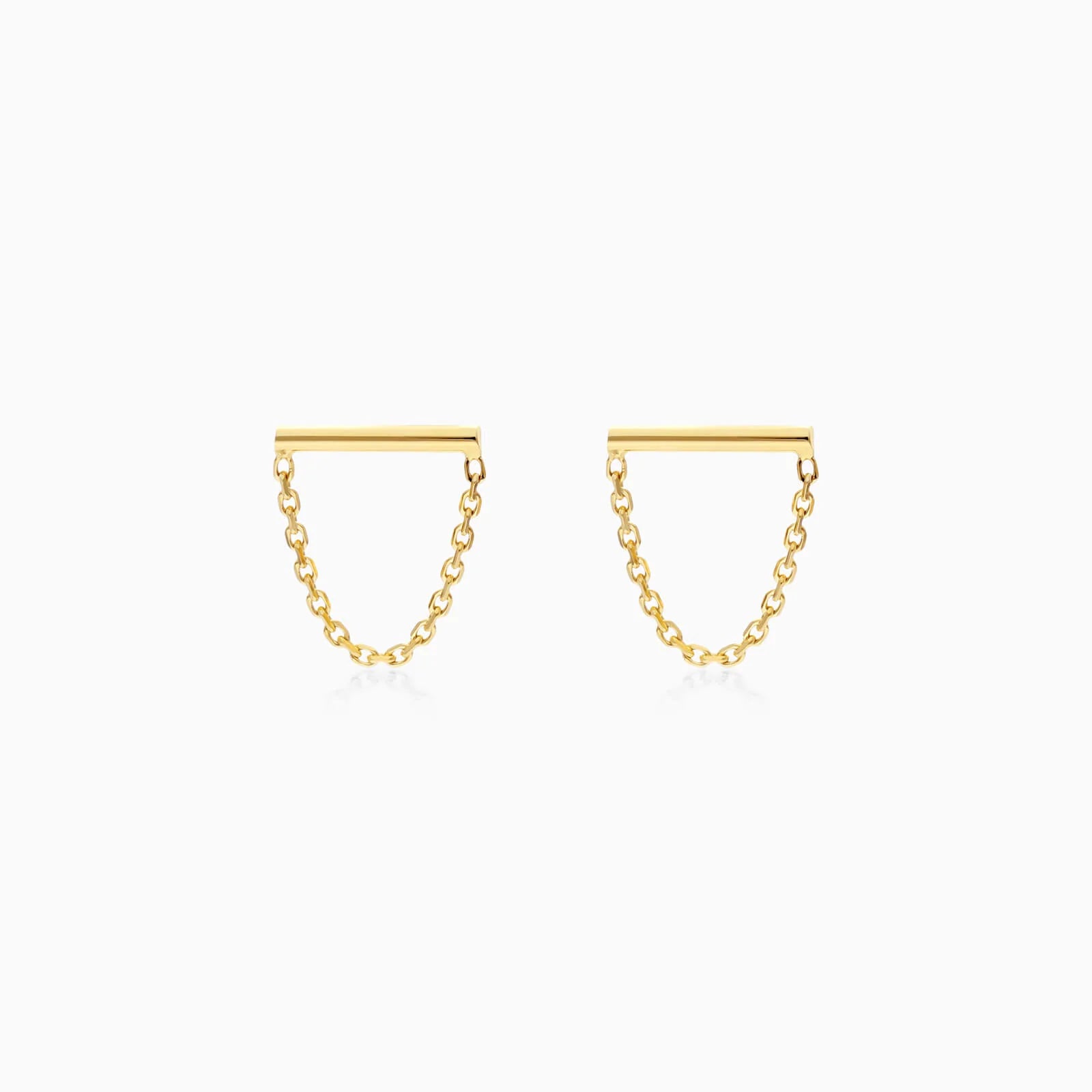 Brinco Barra Feminino em Ouro Amarelo 18k de Luxo