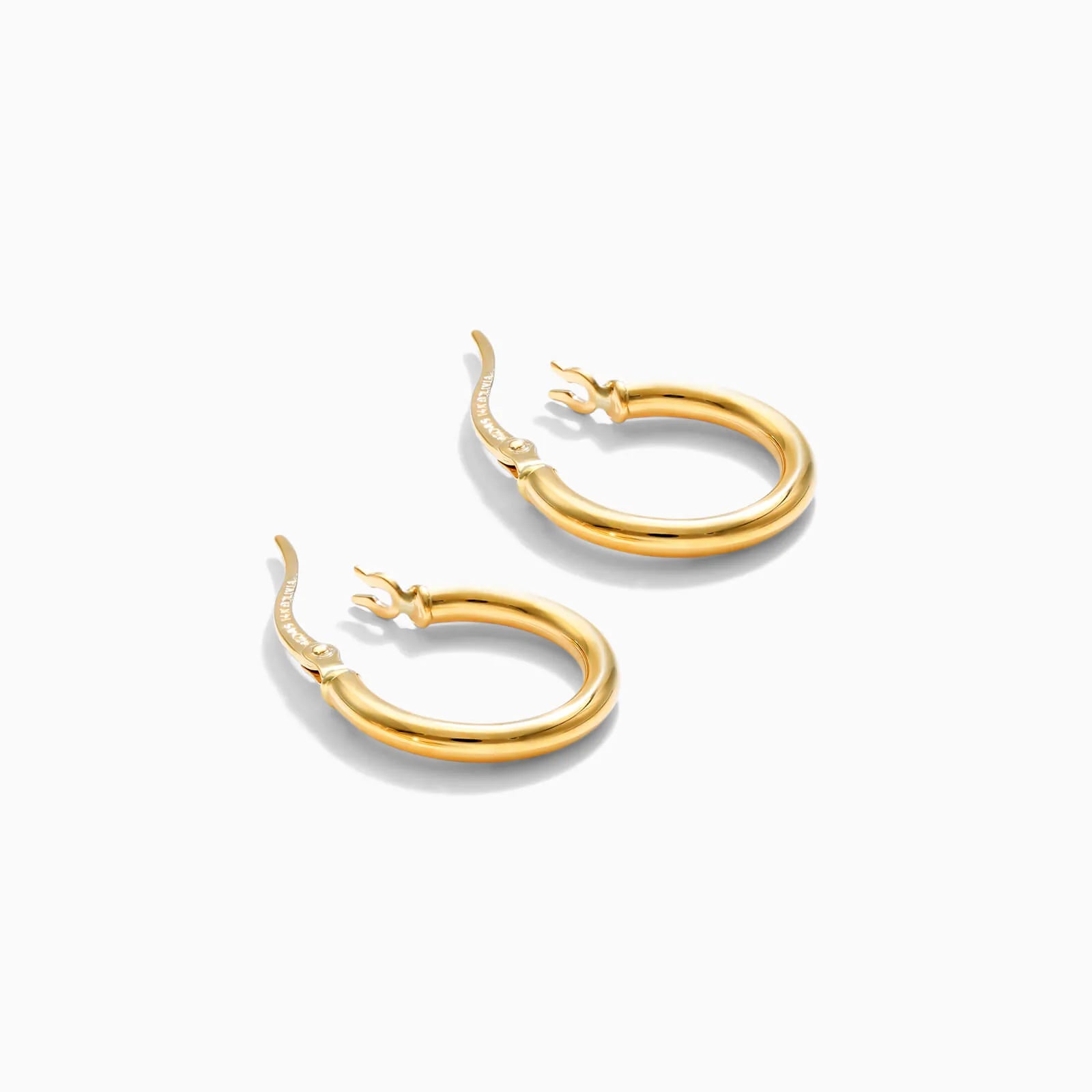 Brinco De Ouro 18k Argola De Luxo Padrao 1,5cm