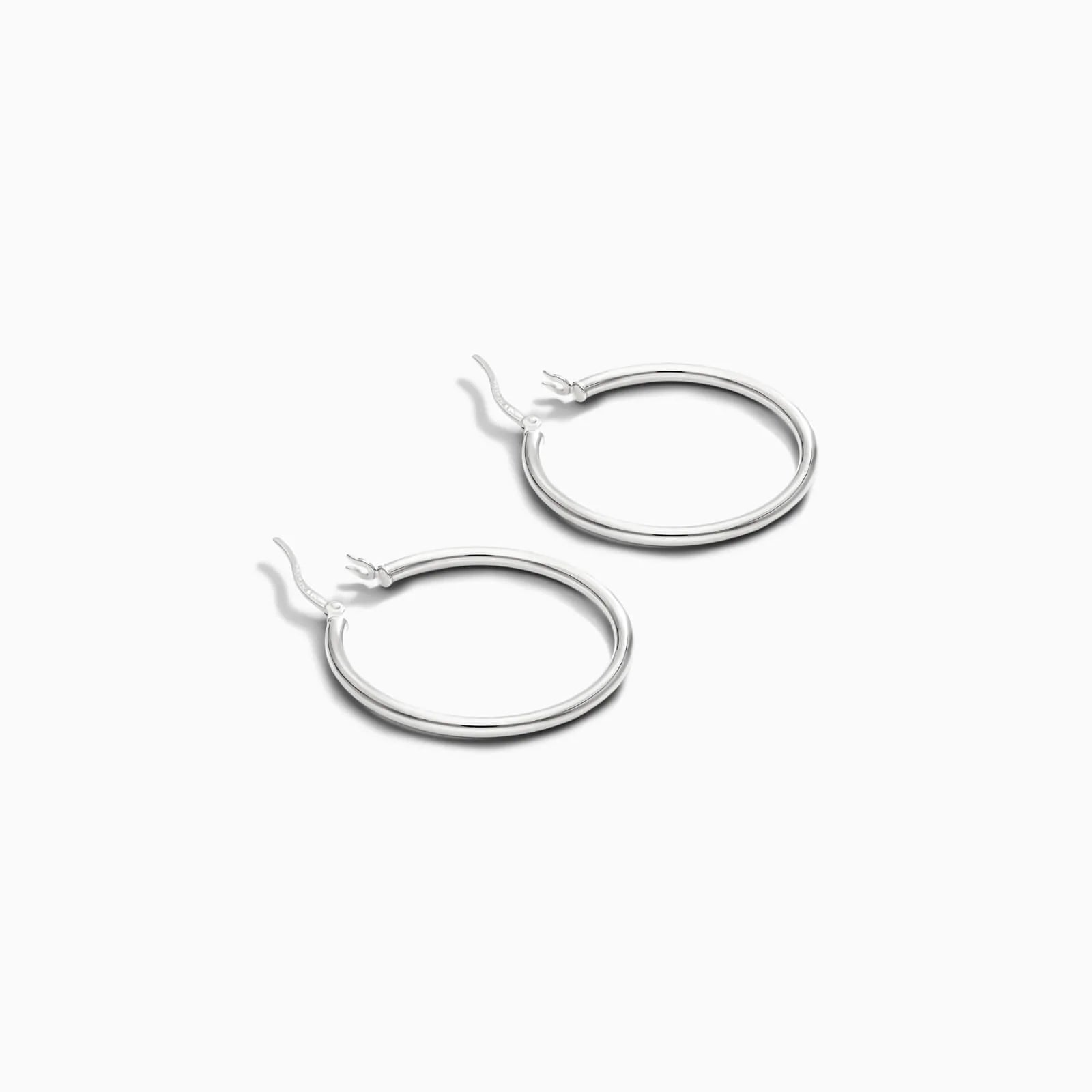 Brinco De Ouro 18k Argola De Luxo Padrao 3 cm