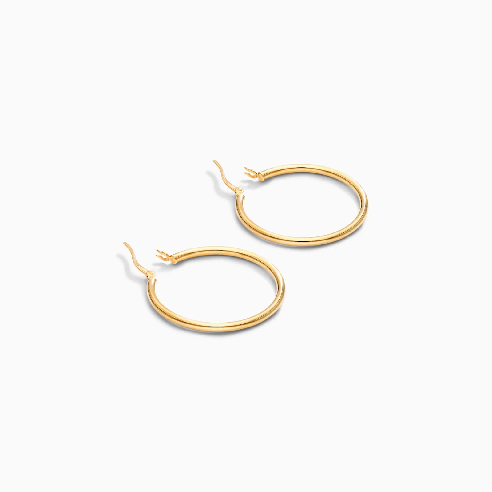 Brinco De Ouro 18k Argola De Luxo Padrao 3cm