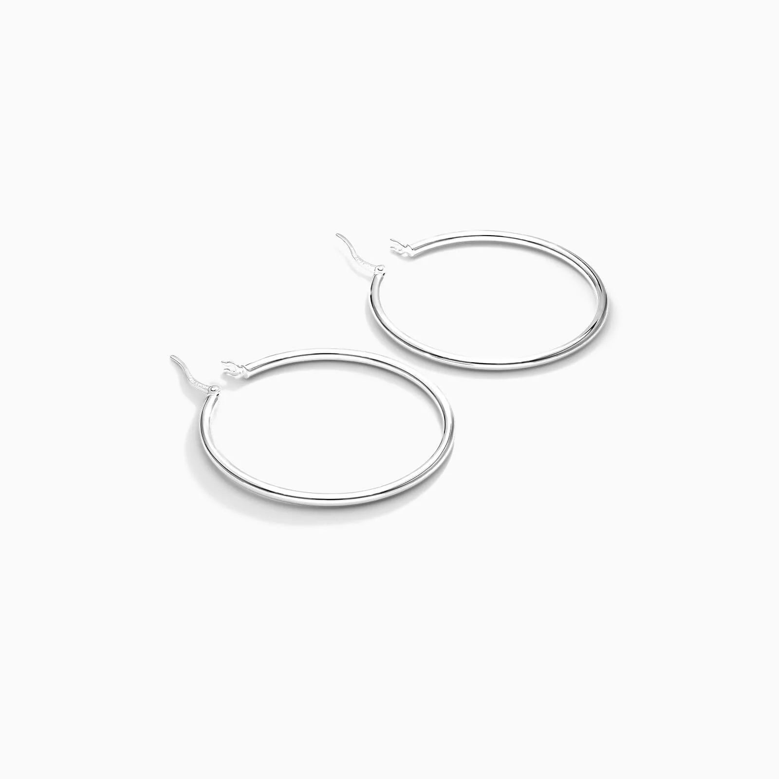 Brinco De Ouro 18k Argola De Luxo Padrao 4cm
