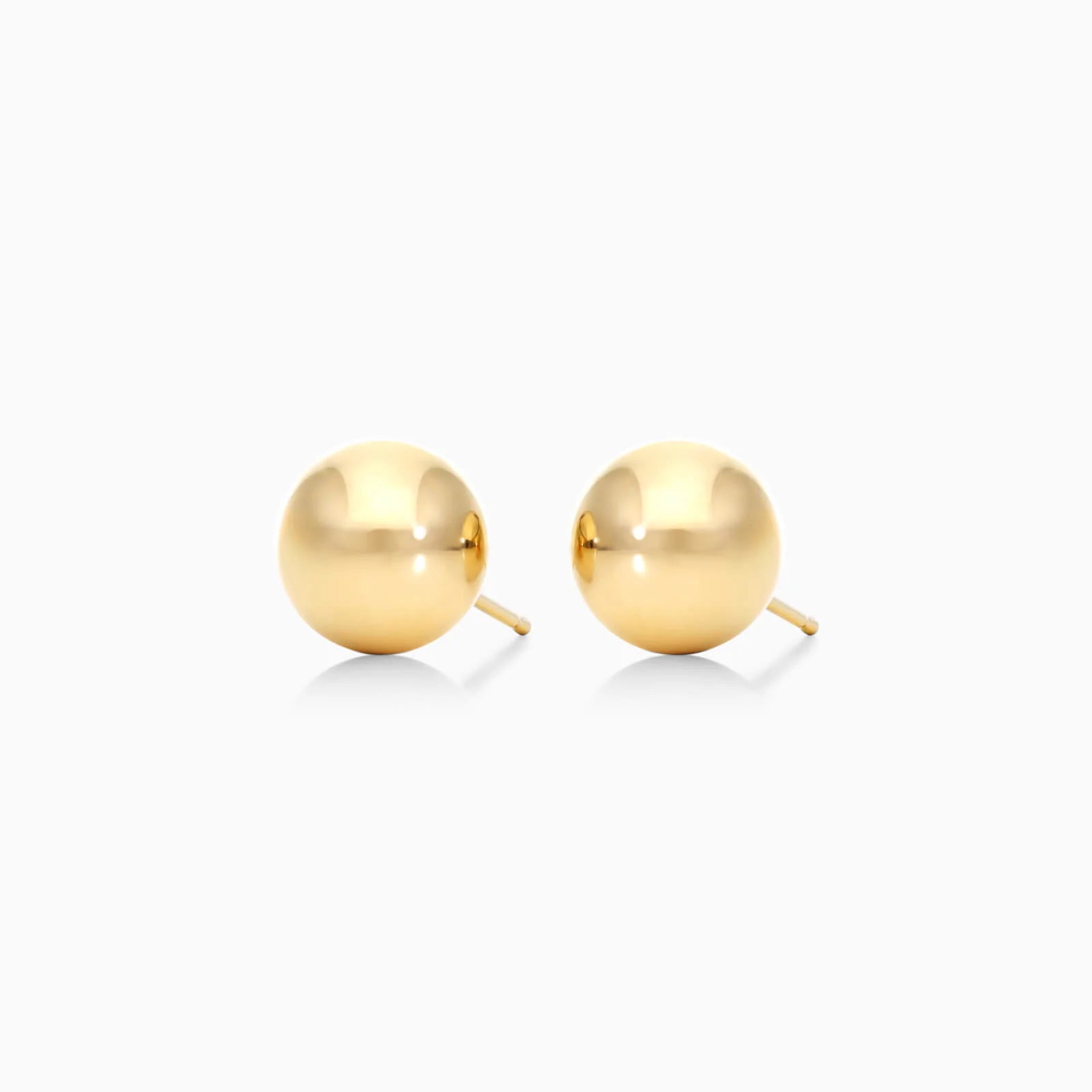 Brinco de Ouro 18k Feminino De Bolinha 7mm