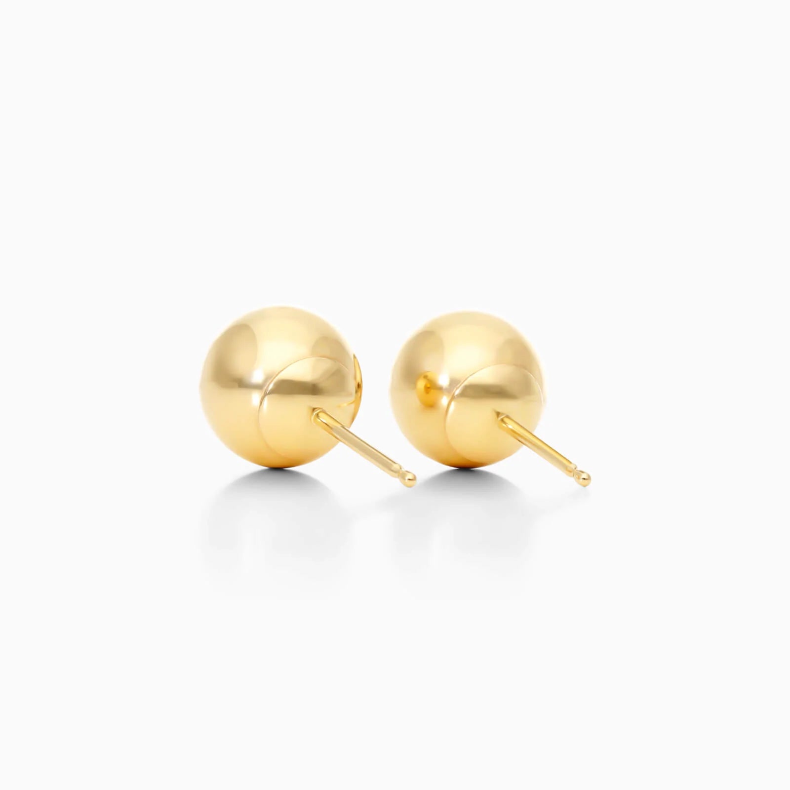 Brinco de Ouro 18k Feminino De Bolinha 7mm