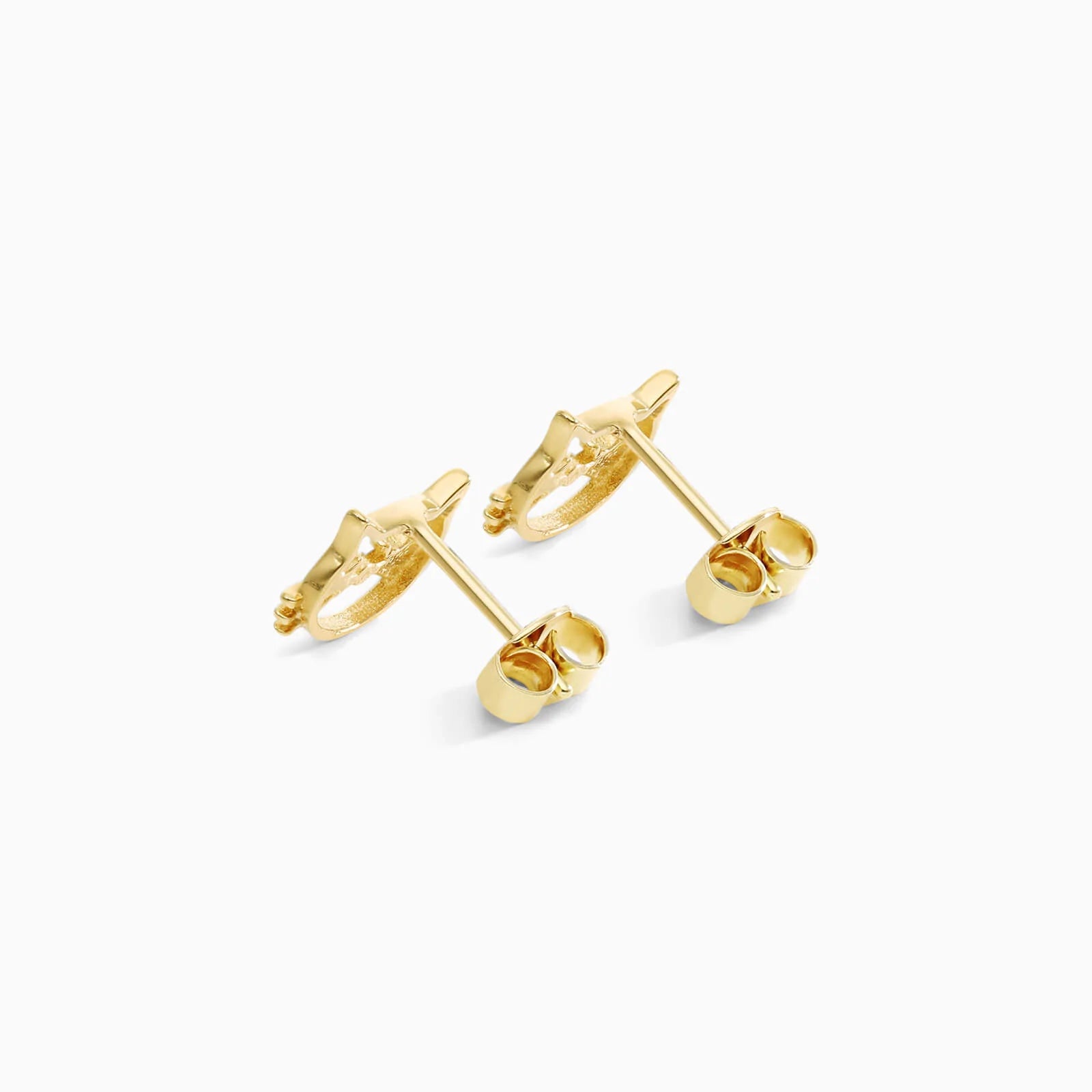 Brinco De Ouro 18k Gatinho Delicado