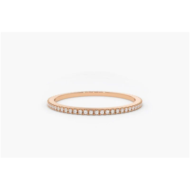 Anel Solitario De Ouro 18k Noivado Diamante Meia Aliança