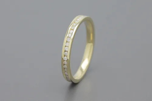 Anel de Ouro 18k Aparador Aliança inteira de Diamantes da Eleonora
