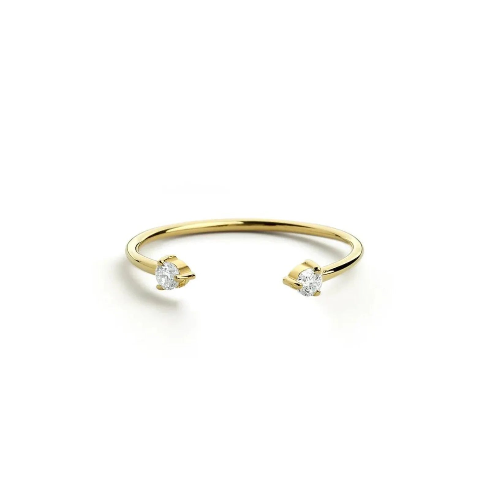 Anel De Diamante em Ouro 18k De Luxo