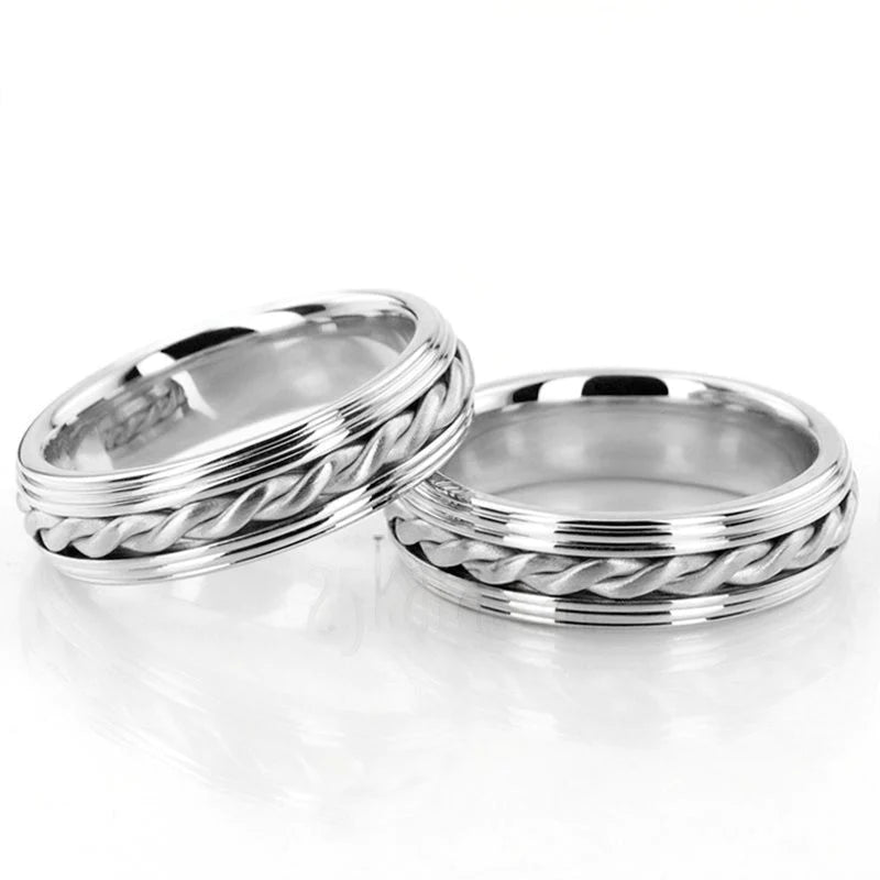 Alianças de casamento noivado ouro 18k diamantes 6mm grega