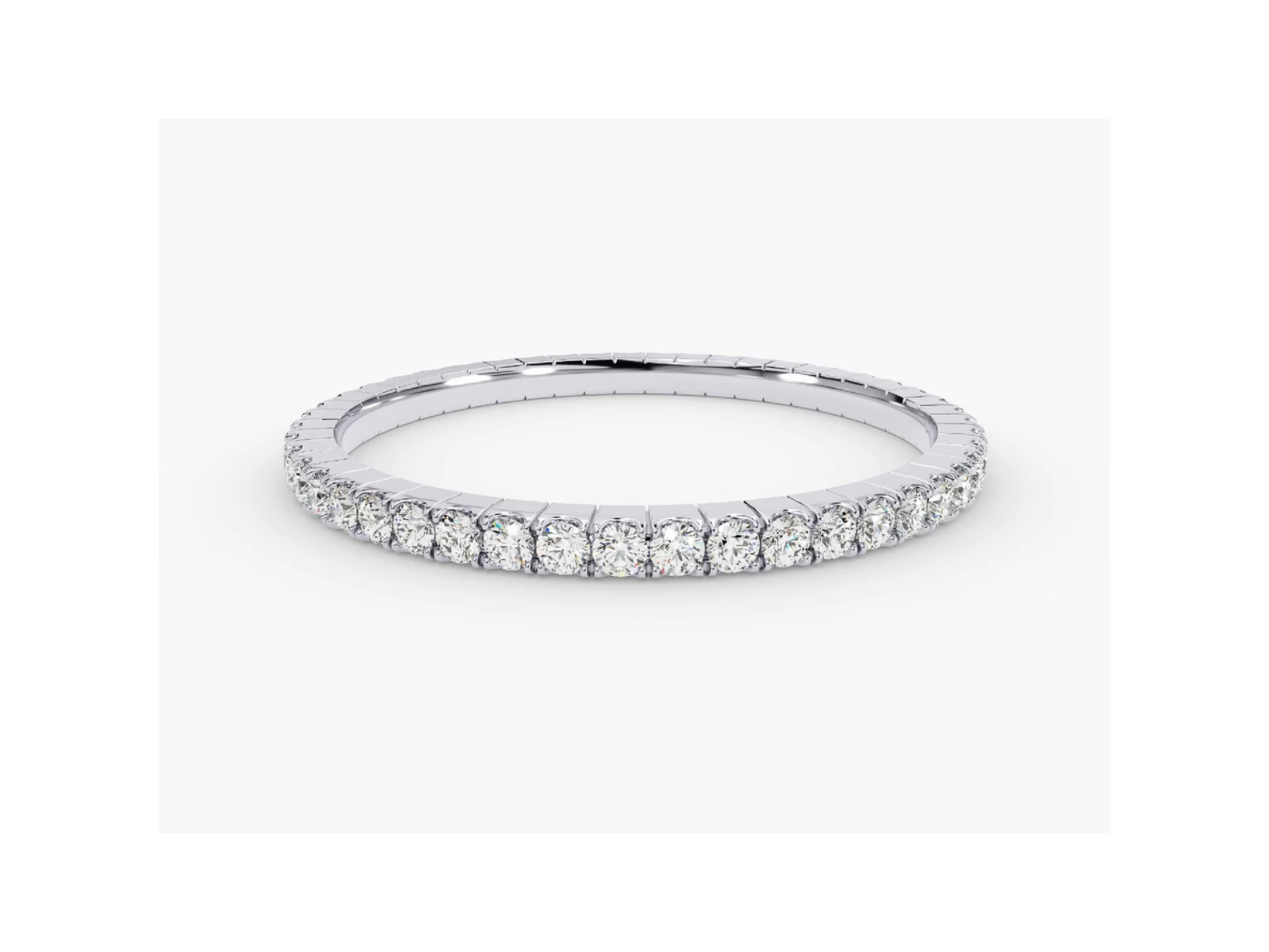 Anel de Ouro 18k Aparador Meia Aliança C/ Diamantes Brilhantes Soul