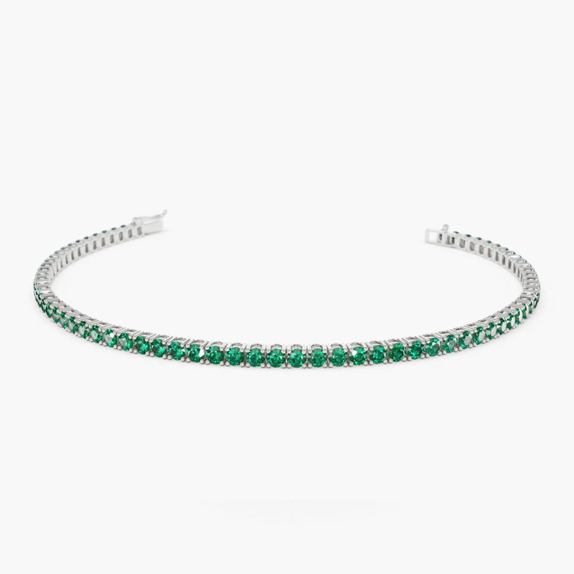Pulseira de ouro feminina Esmeraldas Riviera