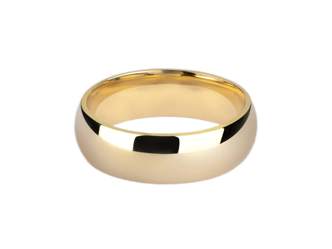 Aliança de noivado casamento ouro 18k 6 gramas 6mm tradiction