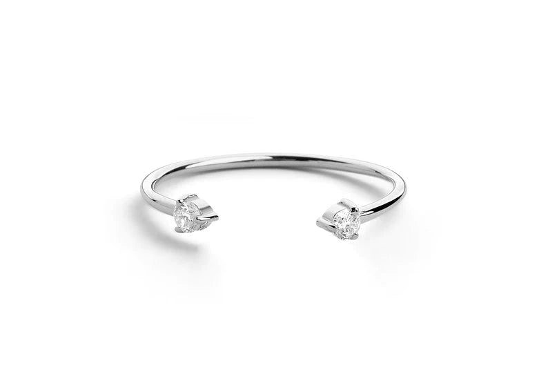 Anel De Diamante em Ouro 18k De Luxo