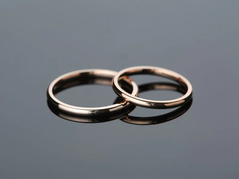 Aliança de noivado casamento ouro 18k 2 Gramas 2 mm tradiction