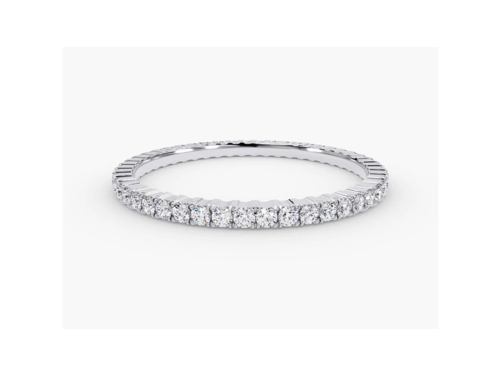 Anel de Ouro 18k Aparador Meia Aliança C/ Diamantes Brilhantes Anne