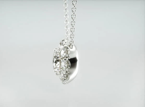 Colar Feminina Corrente Ouro18k Solitario Diamante Luxo 70 pontos
