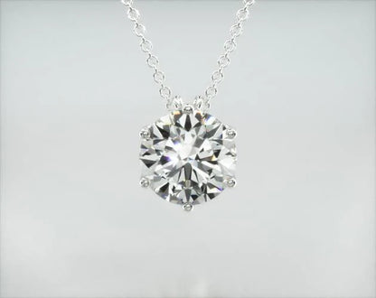 Colar Corrente Feminina Ouro18k Solitario Diamante Luxo  100 pontos