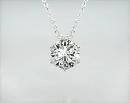 Colar Corrente Feminina   Ouro18k Solitario Diamante Luxo Vieiras 70 pontos