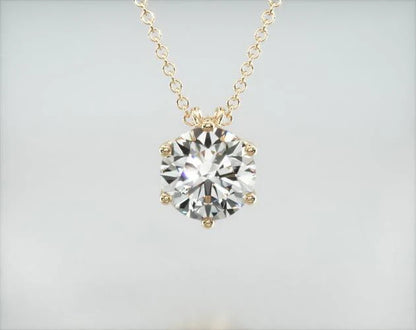Colar Corrente Feminina   Ouro18k Solitario Diamante Luxo Vieiras 70 pontos