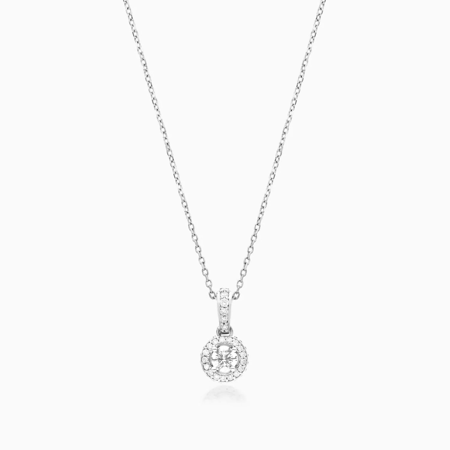 Corrente feminina em Ouro 18k diamantes Ponto de luz