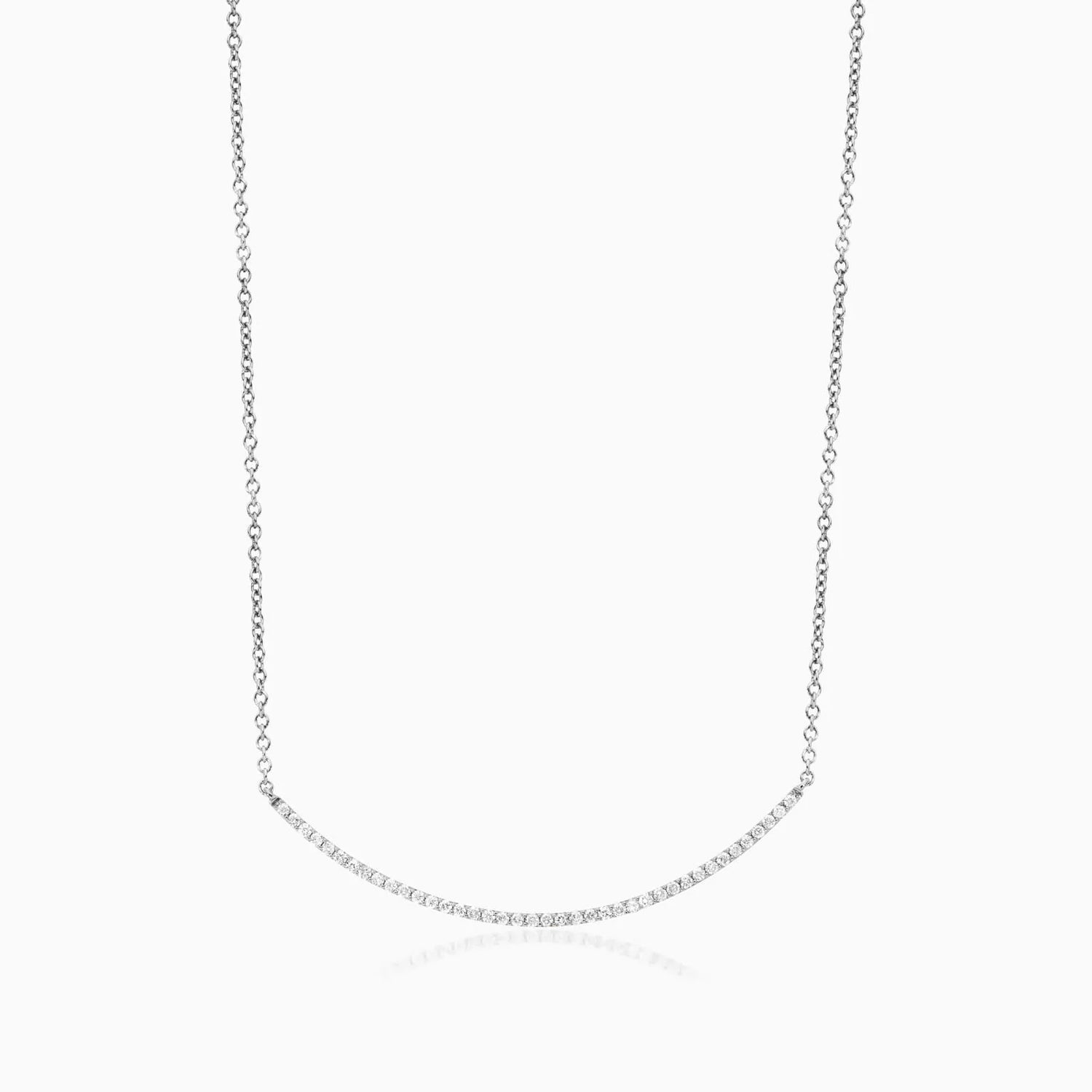 Corrente feminina em Ouro 18k diamantes barra luxo