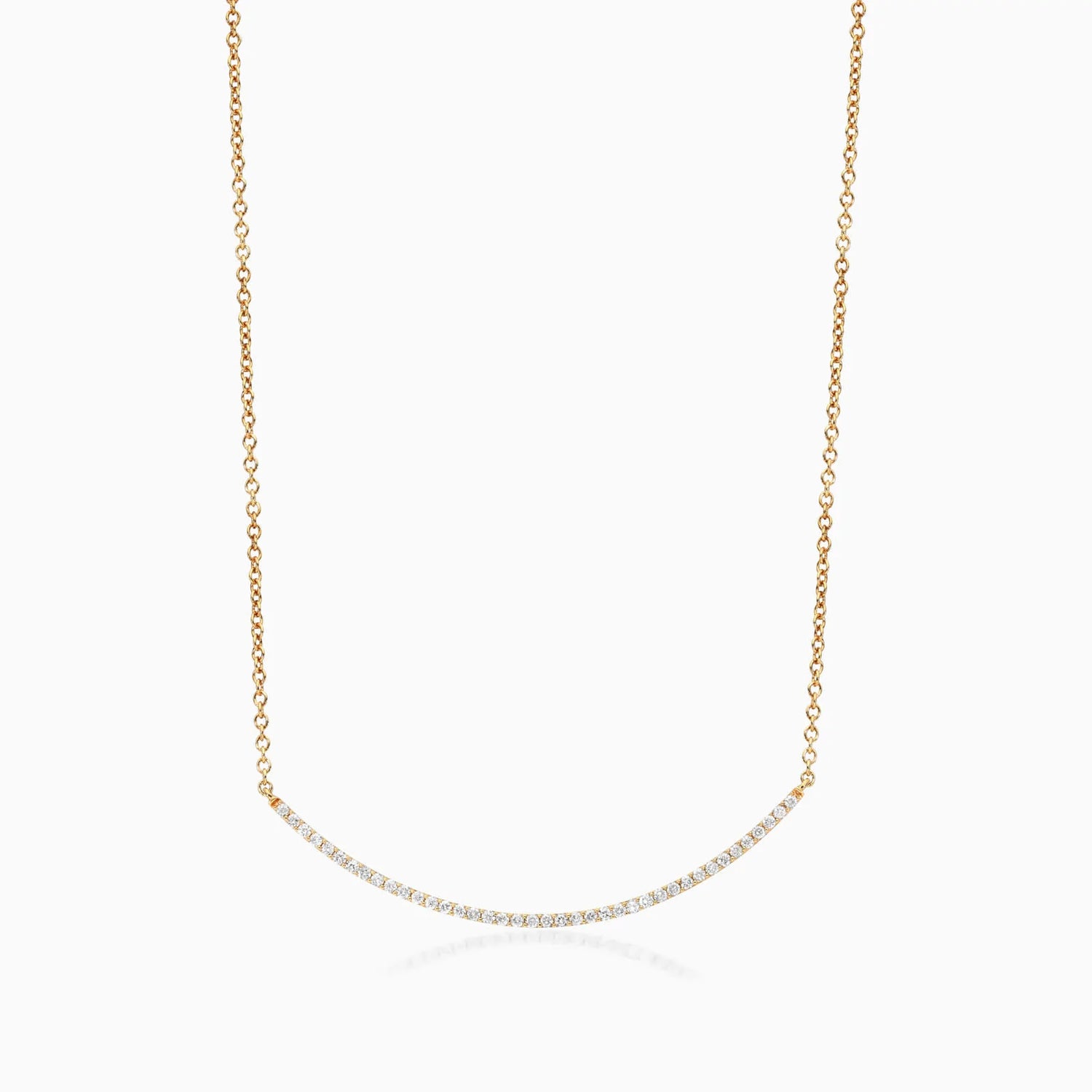 Corrente feminina em Ouro 18k diamantes barra luxo