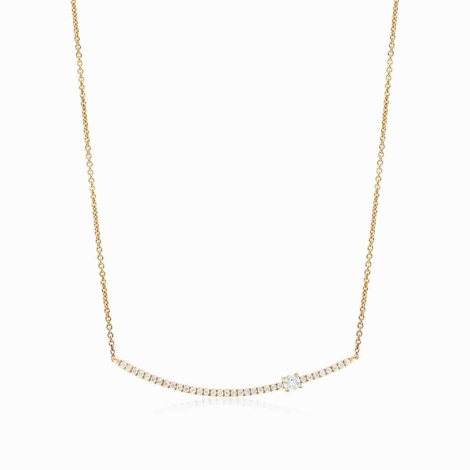 Corrente feminina em Ouro 18k diamantes barra luxo