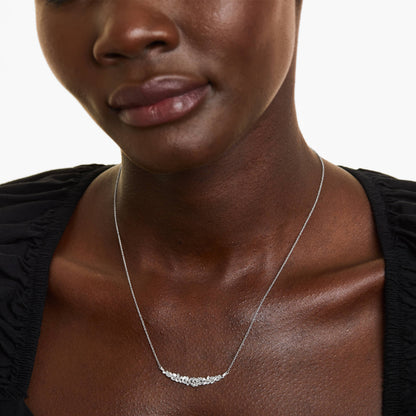 Corrente feminina em Ouro 18k diamantes barra luxo