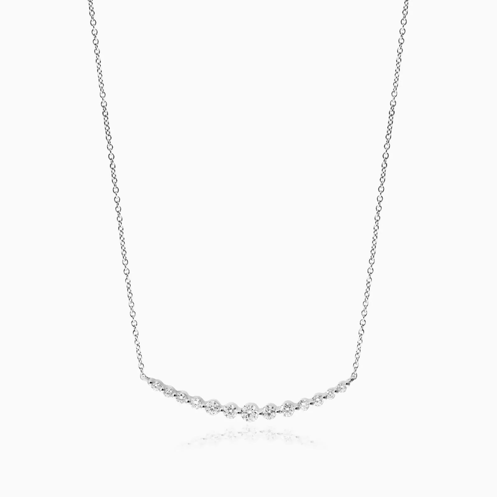 Corrente feminina em Ouro 18k diamantes ponto de luz luxo
