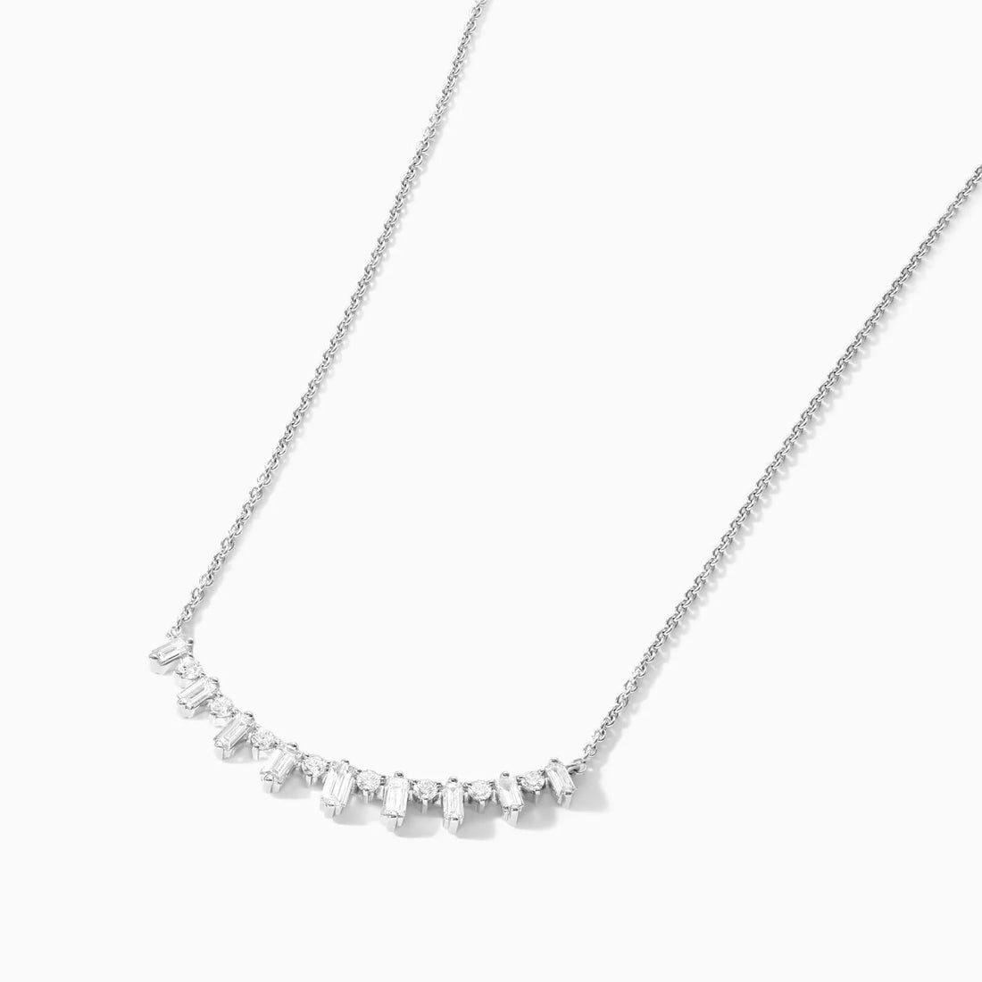 Corrente feminina em Ouro 18k diamantes barra luxo