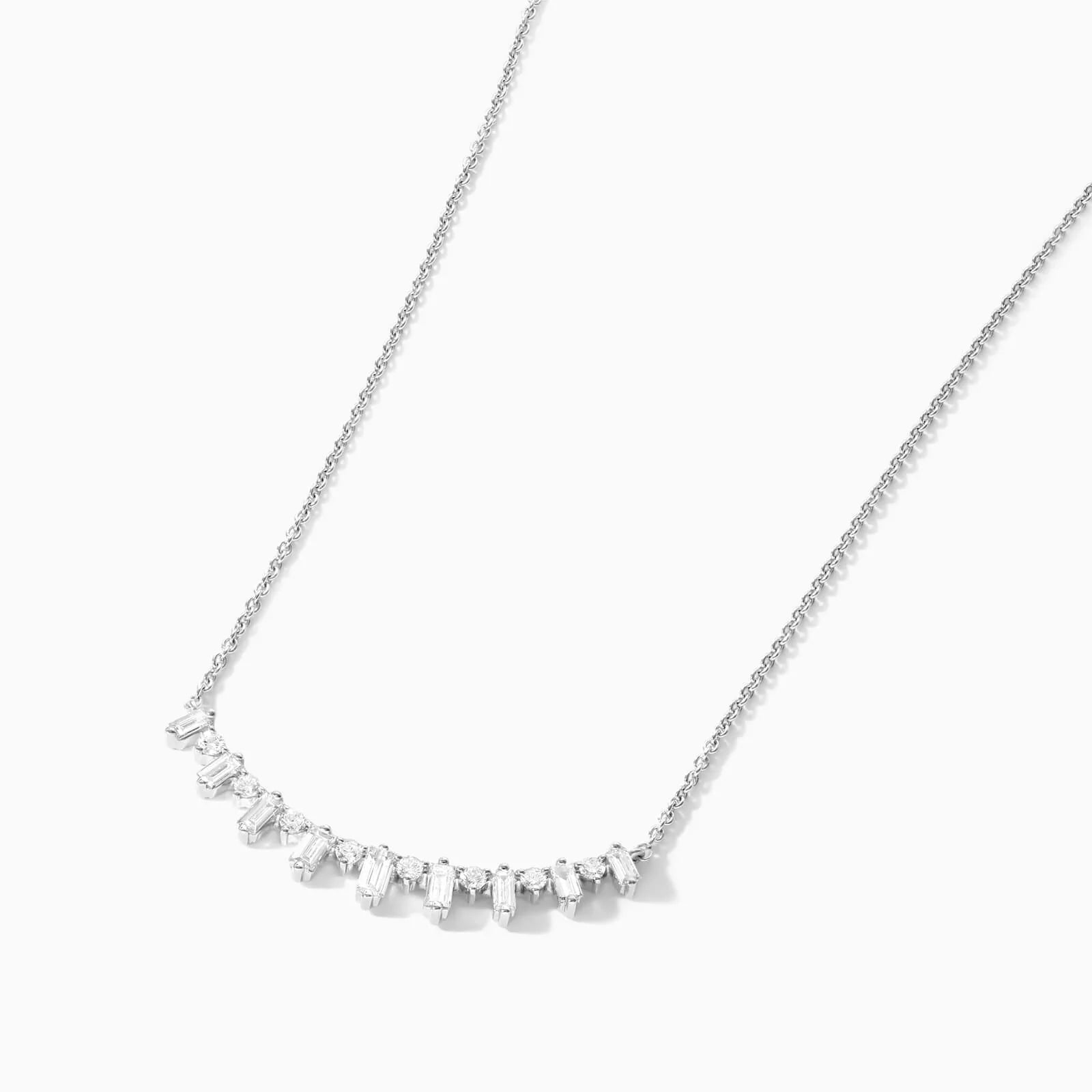 Corrente feminina em Ouro 18k diamantes barra luxo