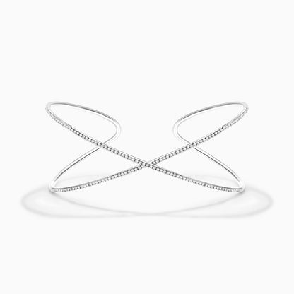 Pulseira Riviera dupla Feminina de ouro 18k diamantes Bracelete brilhantes