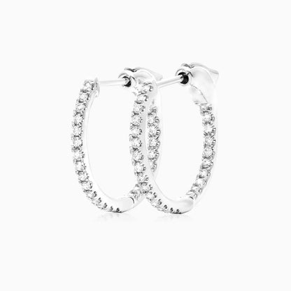 Brinco De Ouro Feminino Brilhante Diamante Argola Luxo