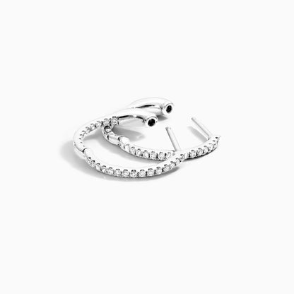 Brinco De Ouro Feminino Brilhante Diamante Argola Luxo