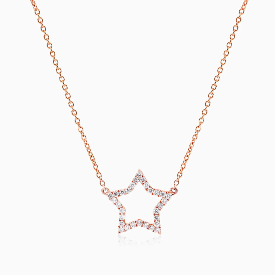 Corrente feminina em Ouro 18k diamantes Estrela