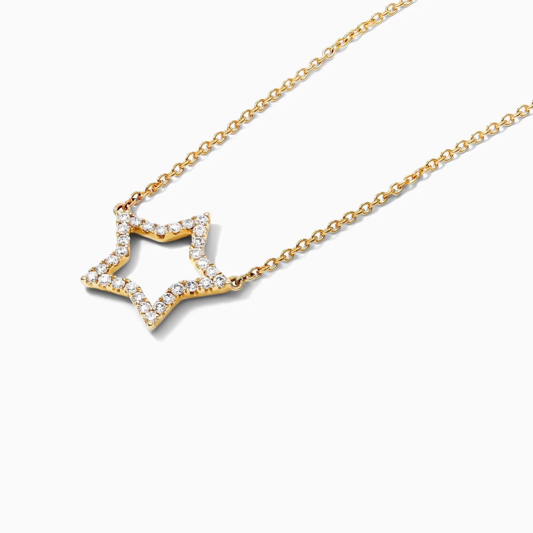 Corrente feminina em Ouro 18k diamantes Estrela