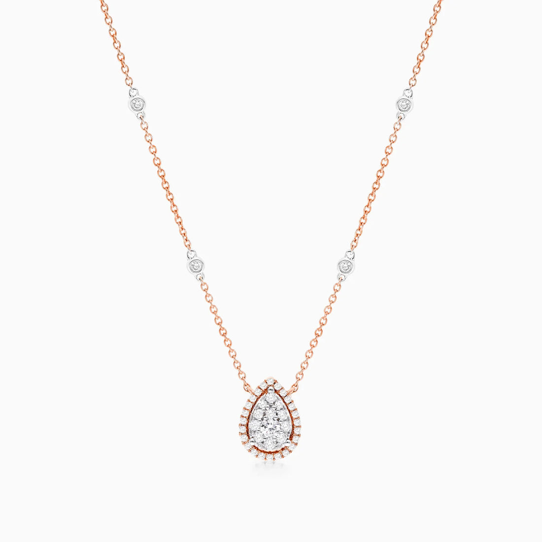 Corrente feminina em Ouro 18k diamantes Ponto de luz