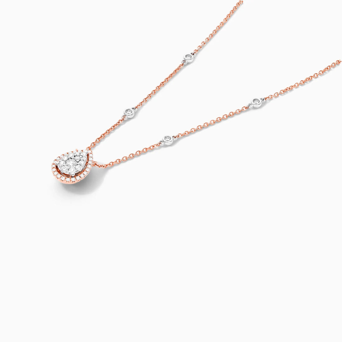 Corrente feminina em Ouro 18k diamantes Ponto de luz